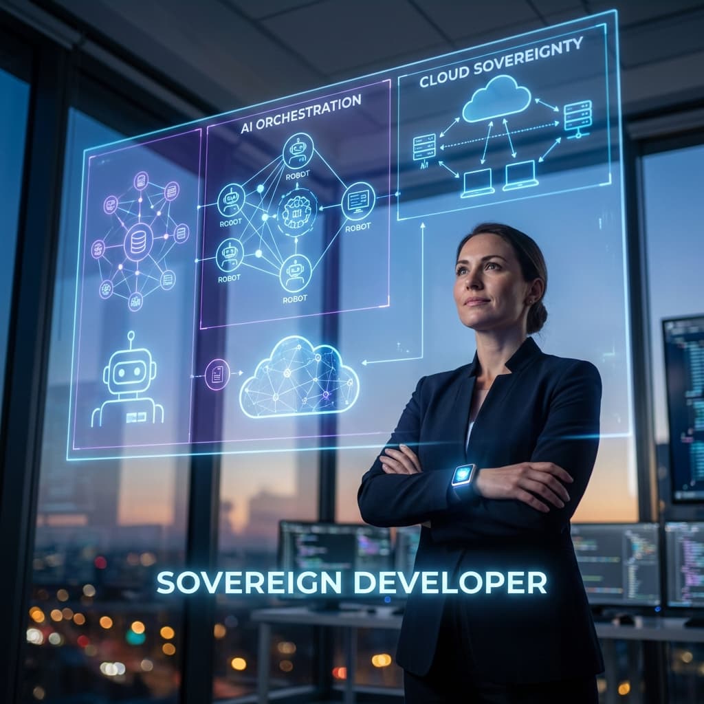 Article thumbnail: The Sovereign Developer: Thriving in the Post-AI Job Market